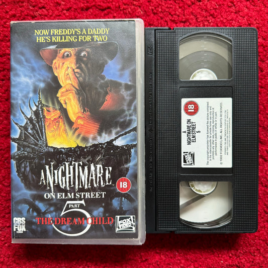 A Nightmare on Elm Street Part 5: The Dream Child VHS Video (1989) 2400