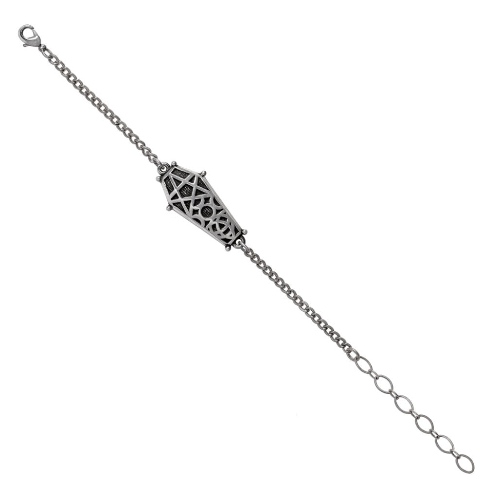 Alchemy Gothic Hex Coffin Bracelet/Wrist Chain (A144)