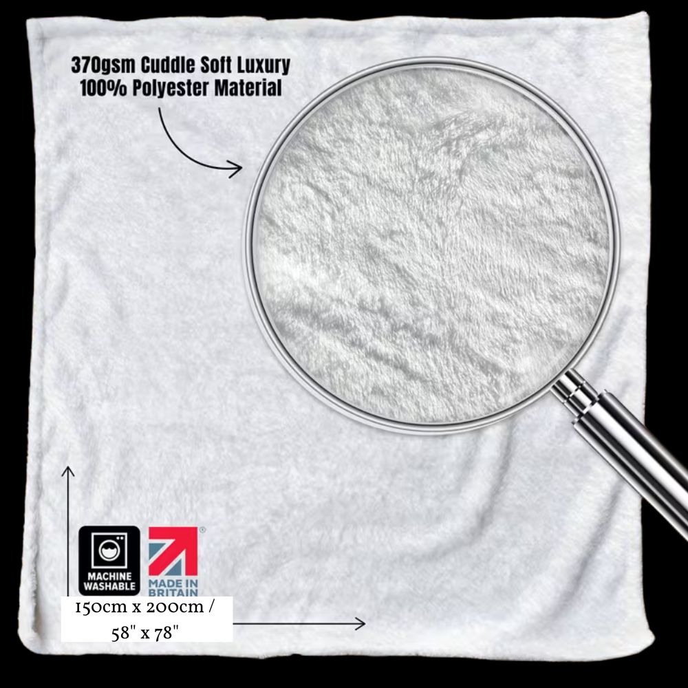 Gothic Fleece Blanket - Winter Solstice - Luxury Twin / Double Velveteen Fleece Blanket