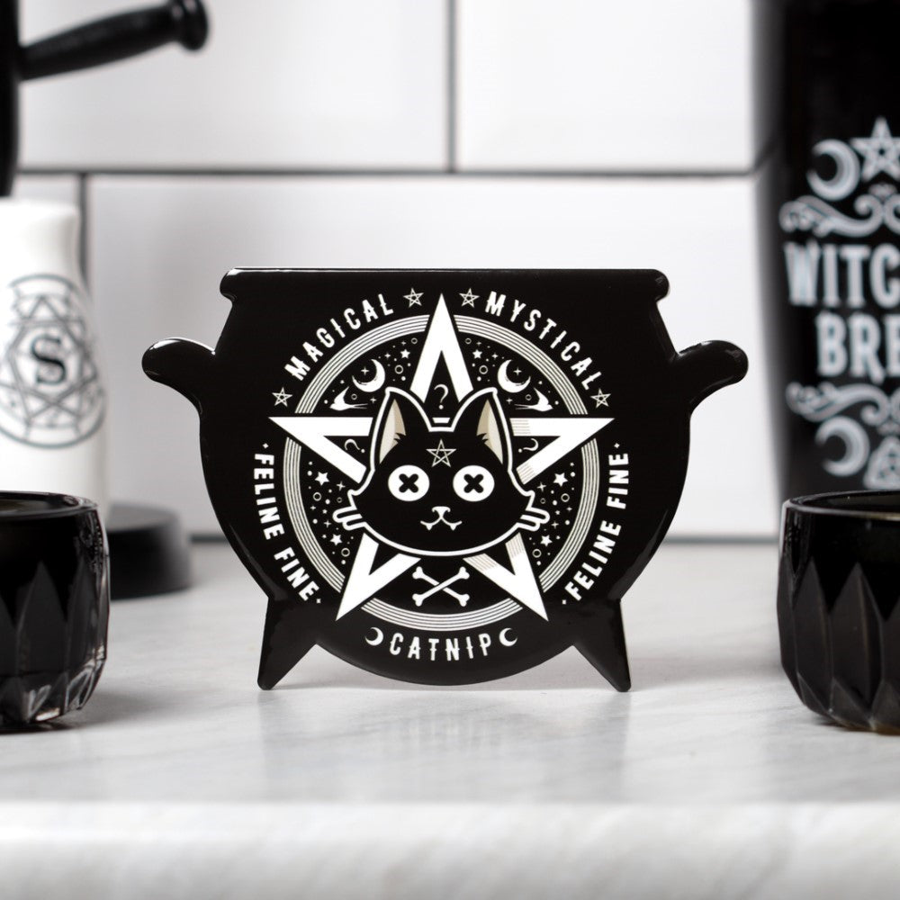 Alchemy Gothic Magical Catnip Individual Coaster (CC30)