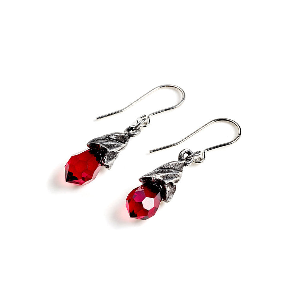 Alchemy Gothic Empyrean Tear Pair of Dropper Earrings (E437R)