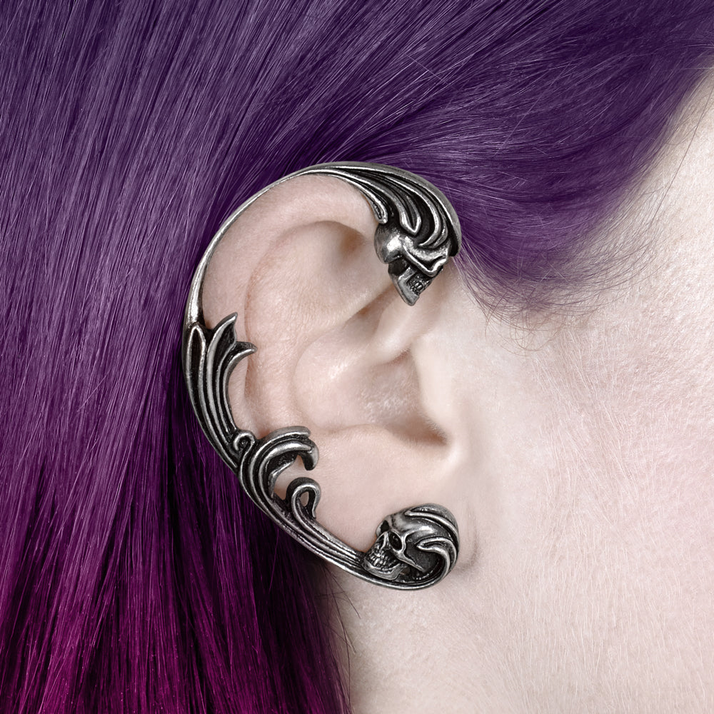 Alchemy Gothic Dece's de Rocaille Single Ear Wrap Earring (E461)