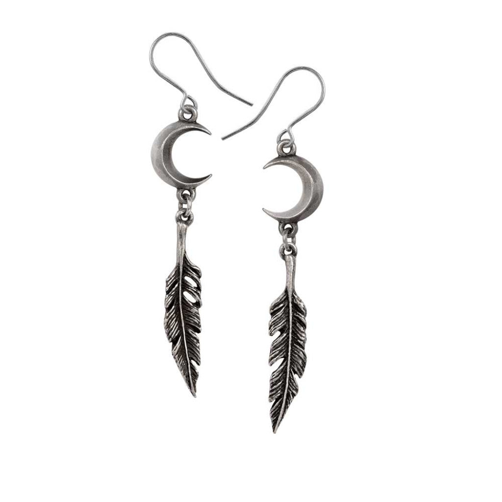 Alchemy Gothic Pagan Dream Catcher Pair of Dropper Earrings (E467)