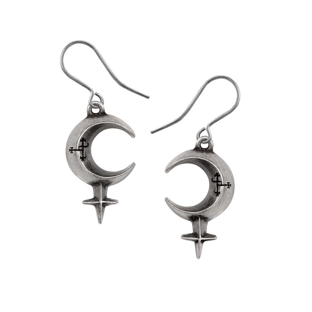 Alchemy Gothic Lilith Pair of Dropper Earrings (E469)