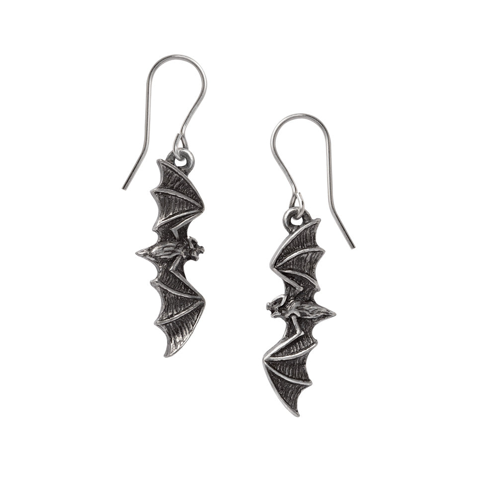 Alchemy Gothic Nightflight Pair of Dropper Earrings (E470)