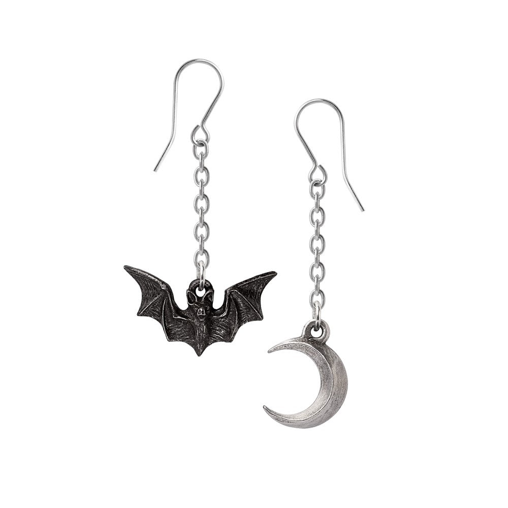 Alchemy Gothic Lunatious Pair of Dropper Earrings (E487)