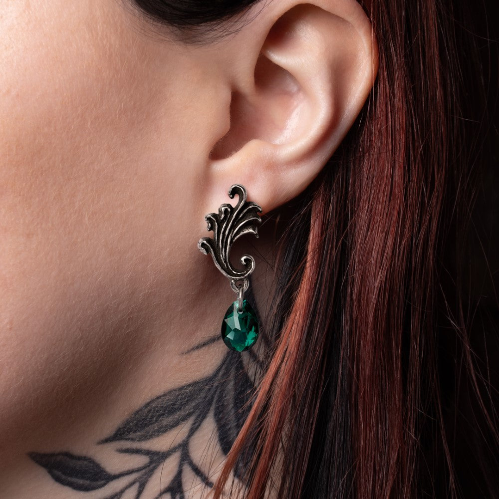 Alchemy Gothic Churchyard Pair of Dropper Earrings (E490)