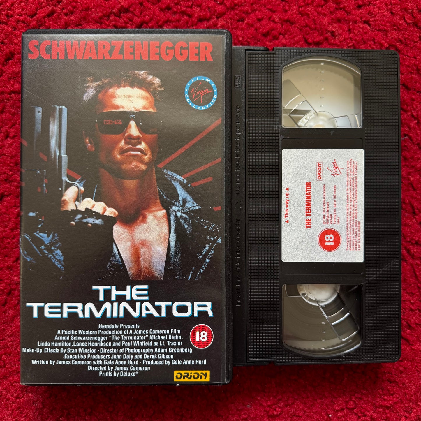 The Terminator VHS Video (1984) VVD420