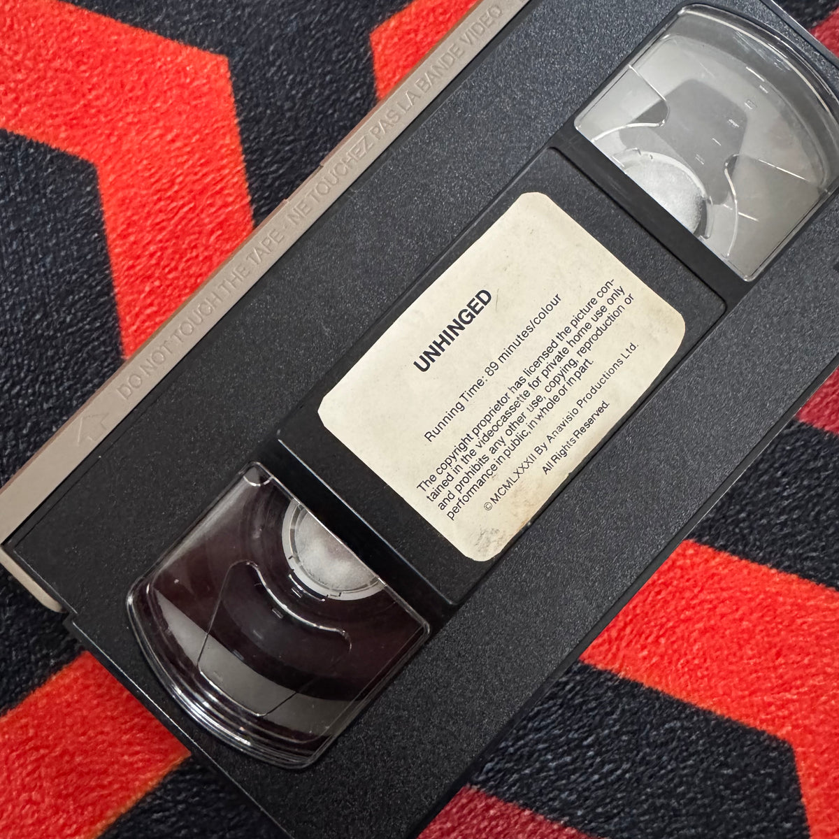 Unhinged Ex Rental Pre Cert VHS Video (1982) 623840