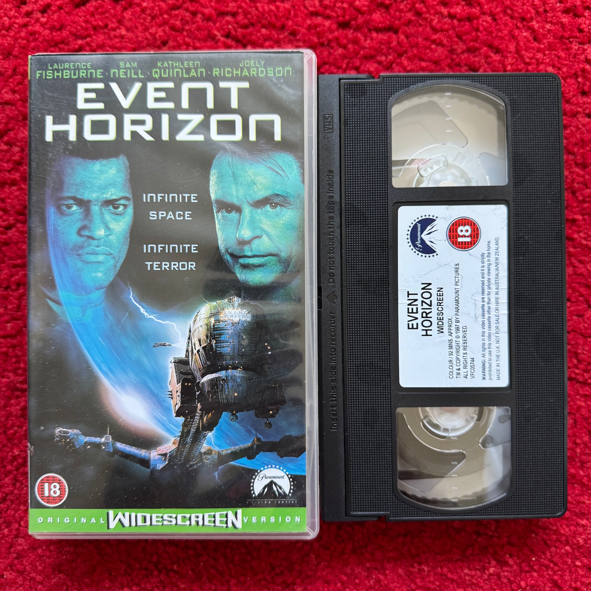 Event Horizon Widescreen VHS Video (1997) VHR4704