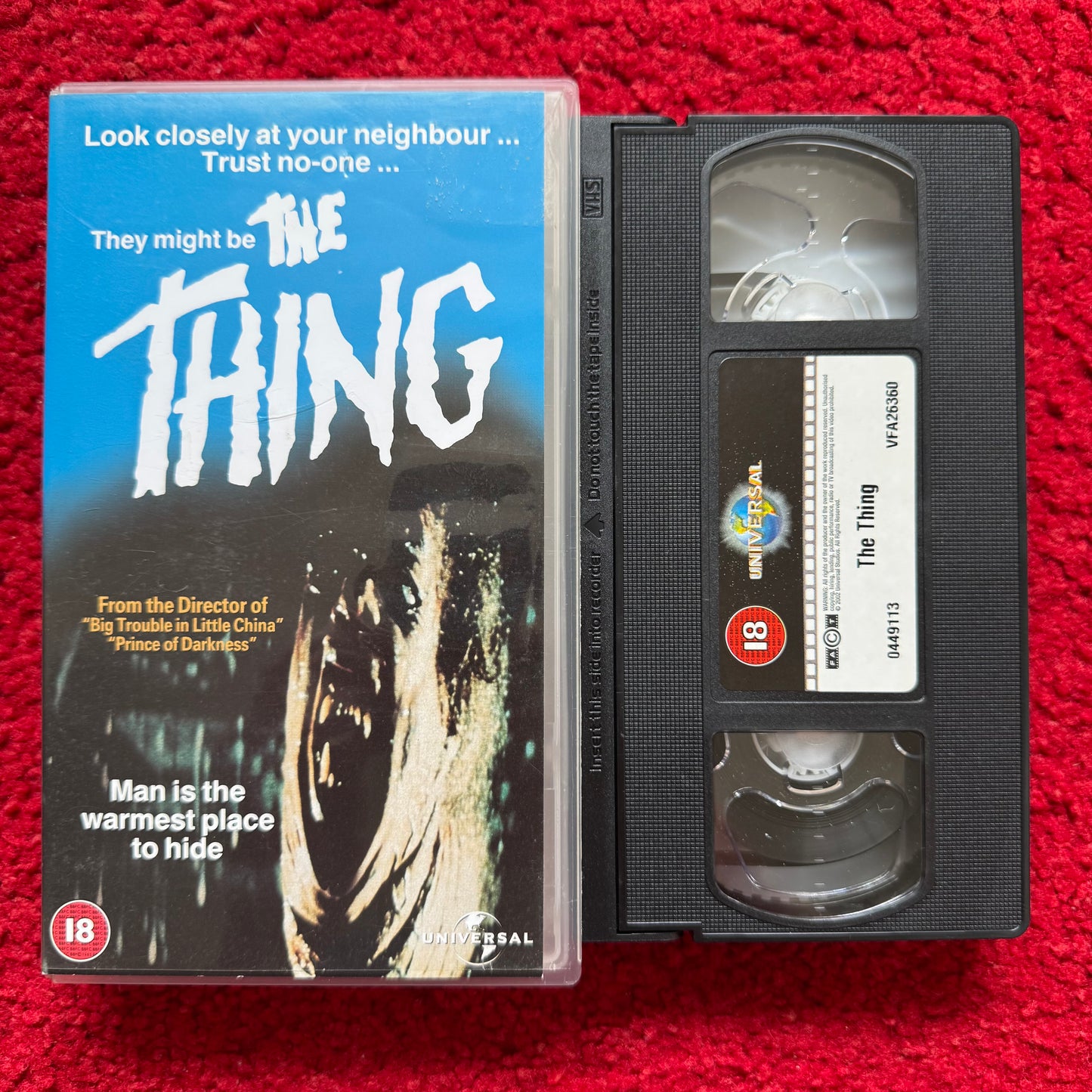 The Thing VHS Video (1982) 449113