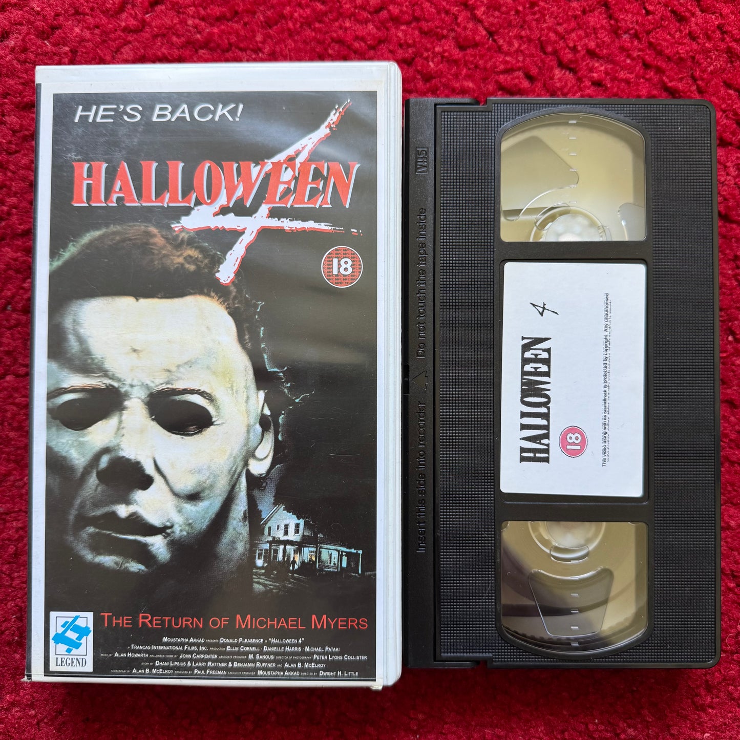 Halloween 4 VHS Video (1988) LGV10056