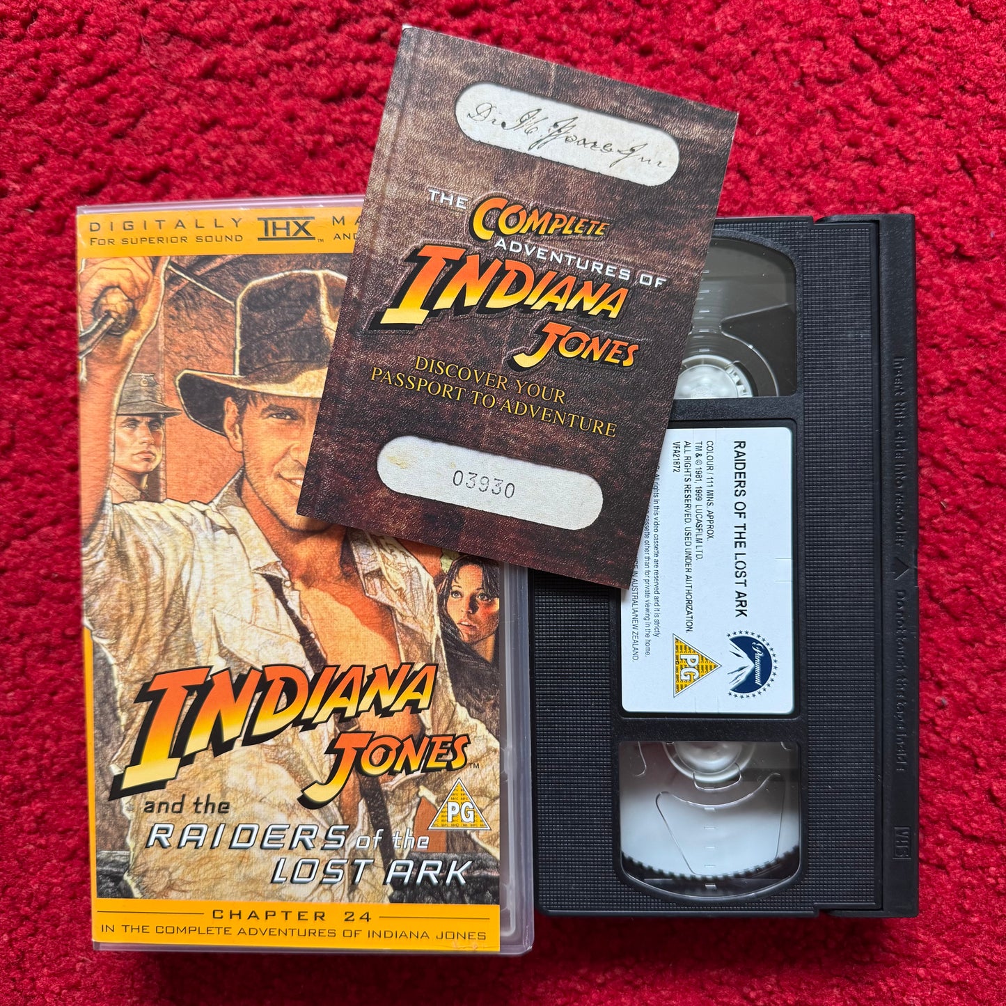 Indiana Jones And The Raiders Of The Lost Ark VHS Video (1981) VHR4389