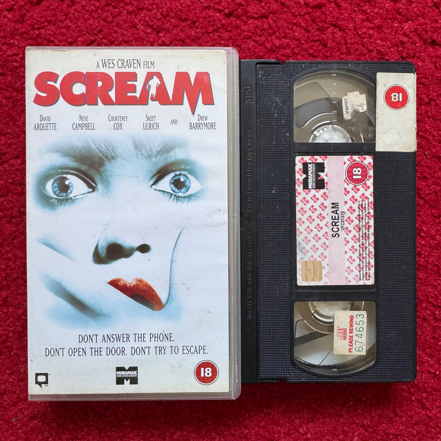 Scream VHS Video (1996) D610097