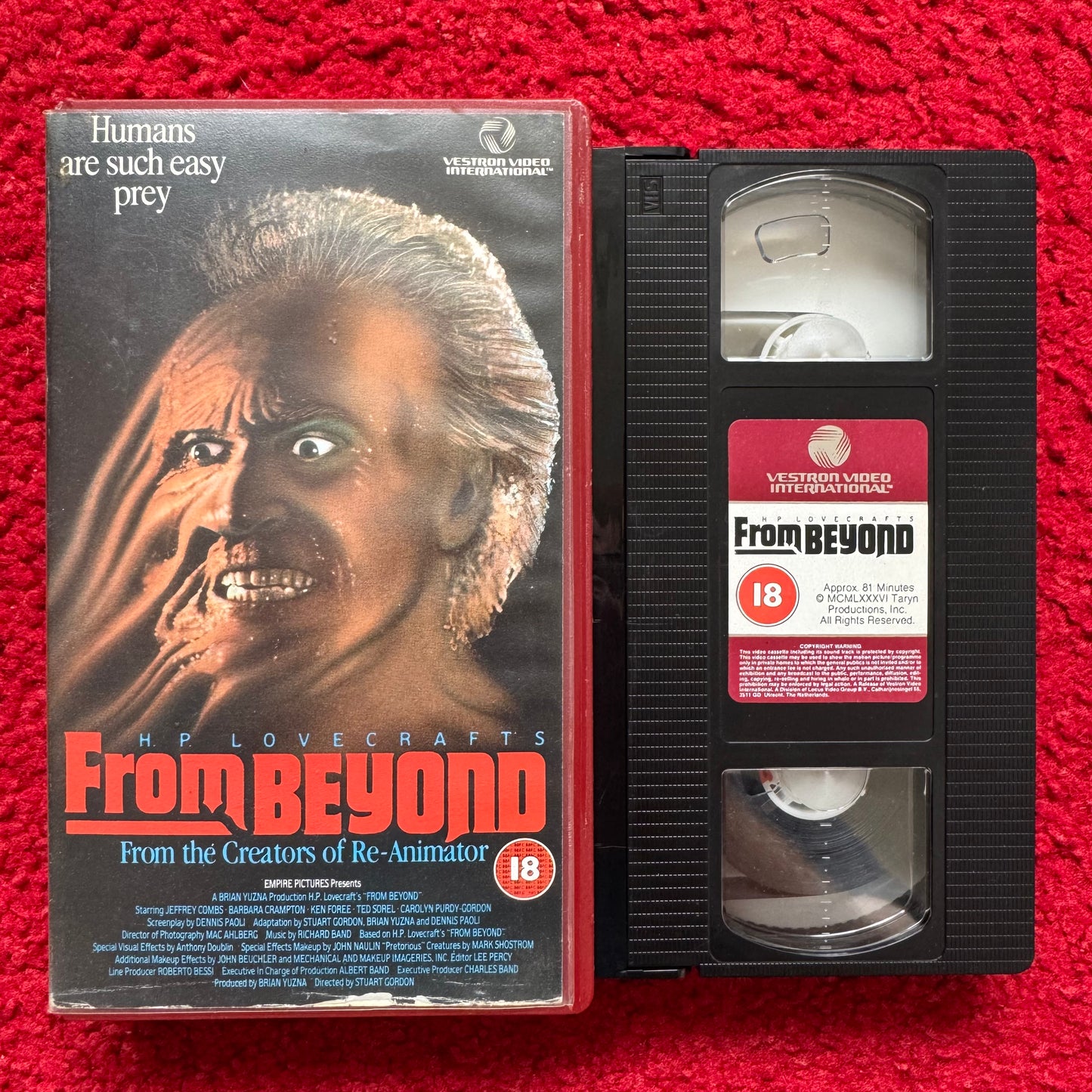 From Beyond VHS Video (1986) VA15182