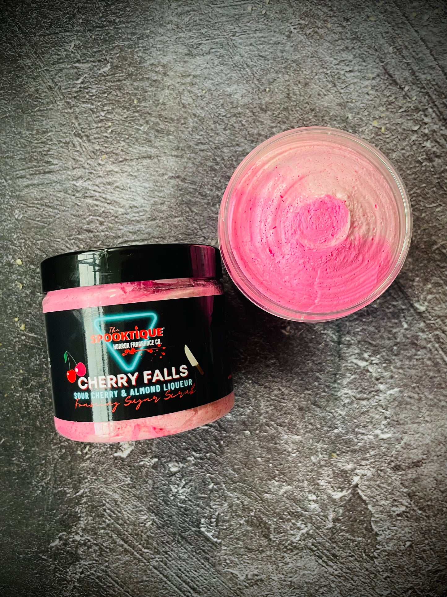 Cherry Falls Sugar Scrub - Sour Cherry & Almond Liqueur