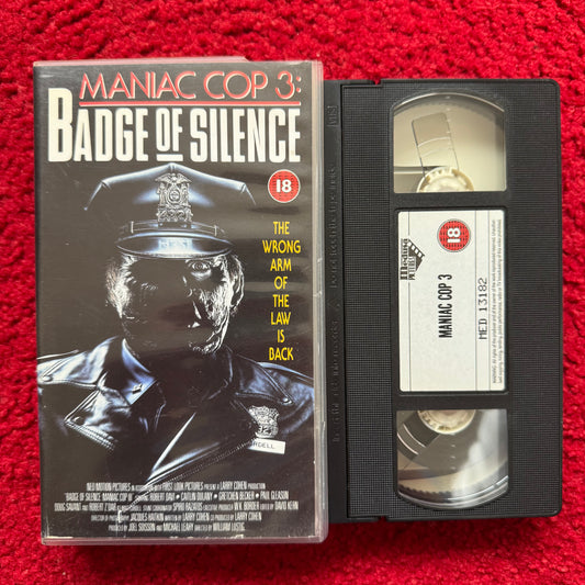 Maniac Cop 3: Badge of Silence VHS Video (1992) MED13182
