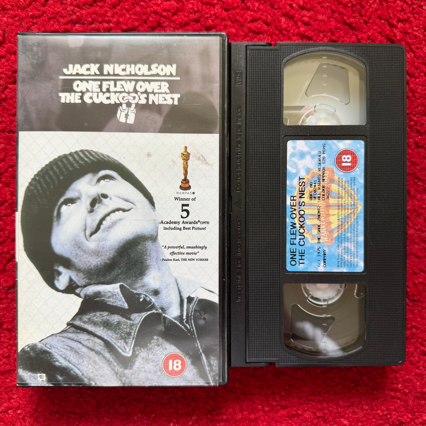 One Flew Over The Cuckoo's Nest VHS Video (1975) S036222