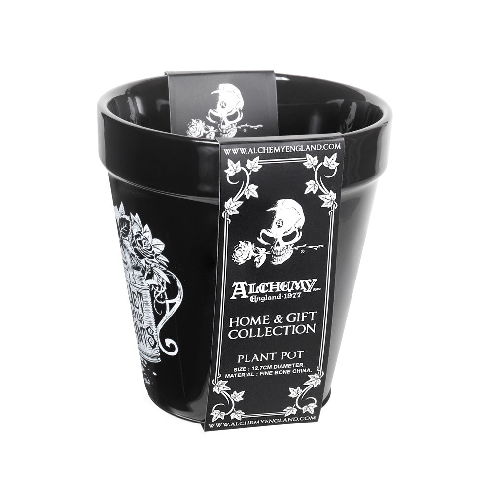 Alchemy Gothic Wet Your Plants- Garden Plant Pot (GPP5)