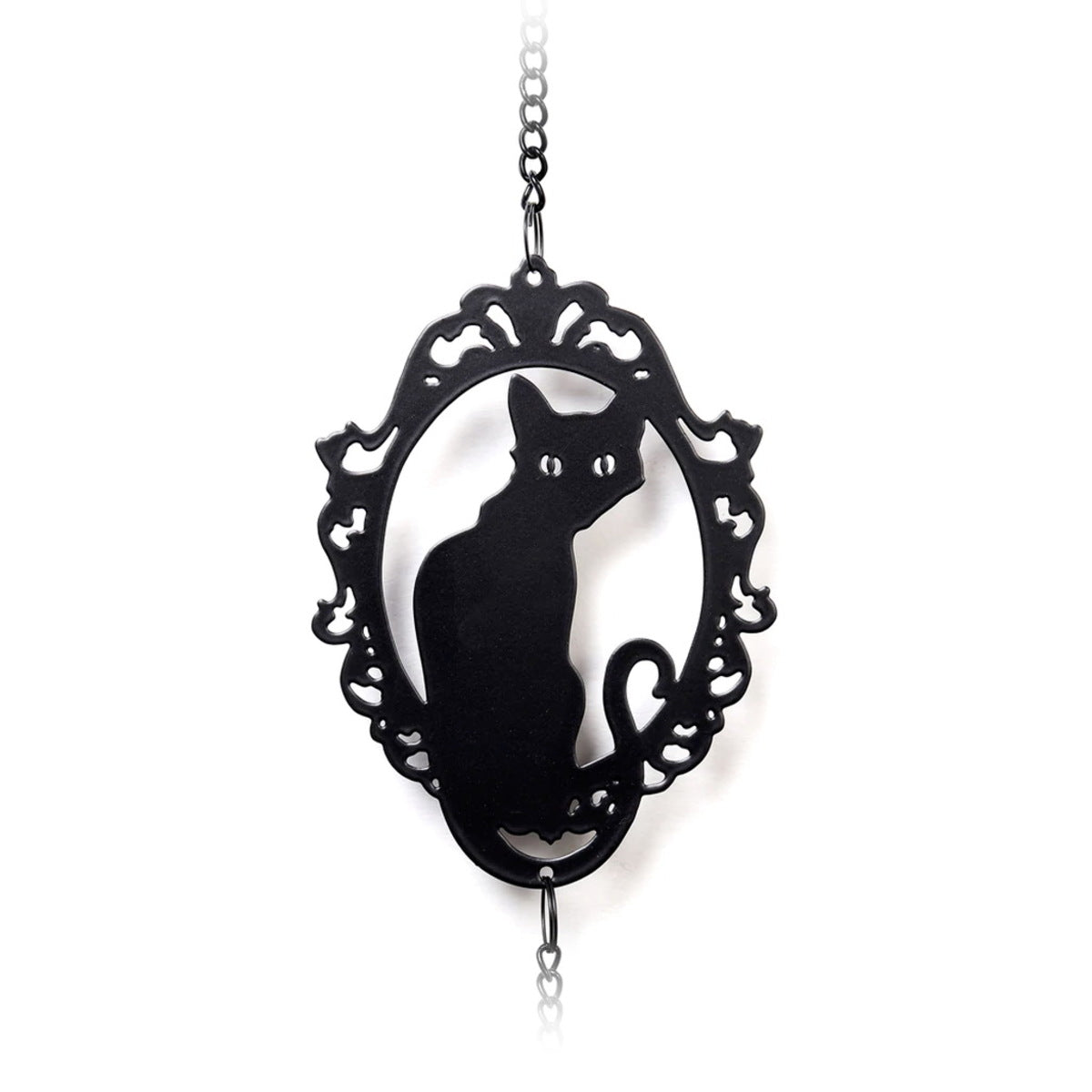 Alchemy Gothic Cat Silhouette Hanging Decoration (HD20)