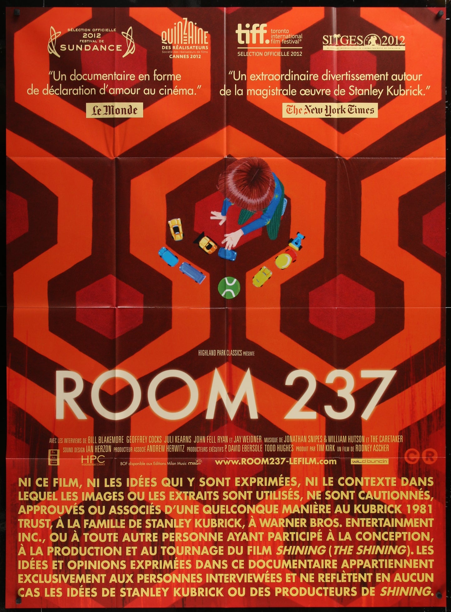 Room 237 (2013) Original French One Panel Horror Movie Poster