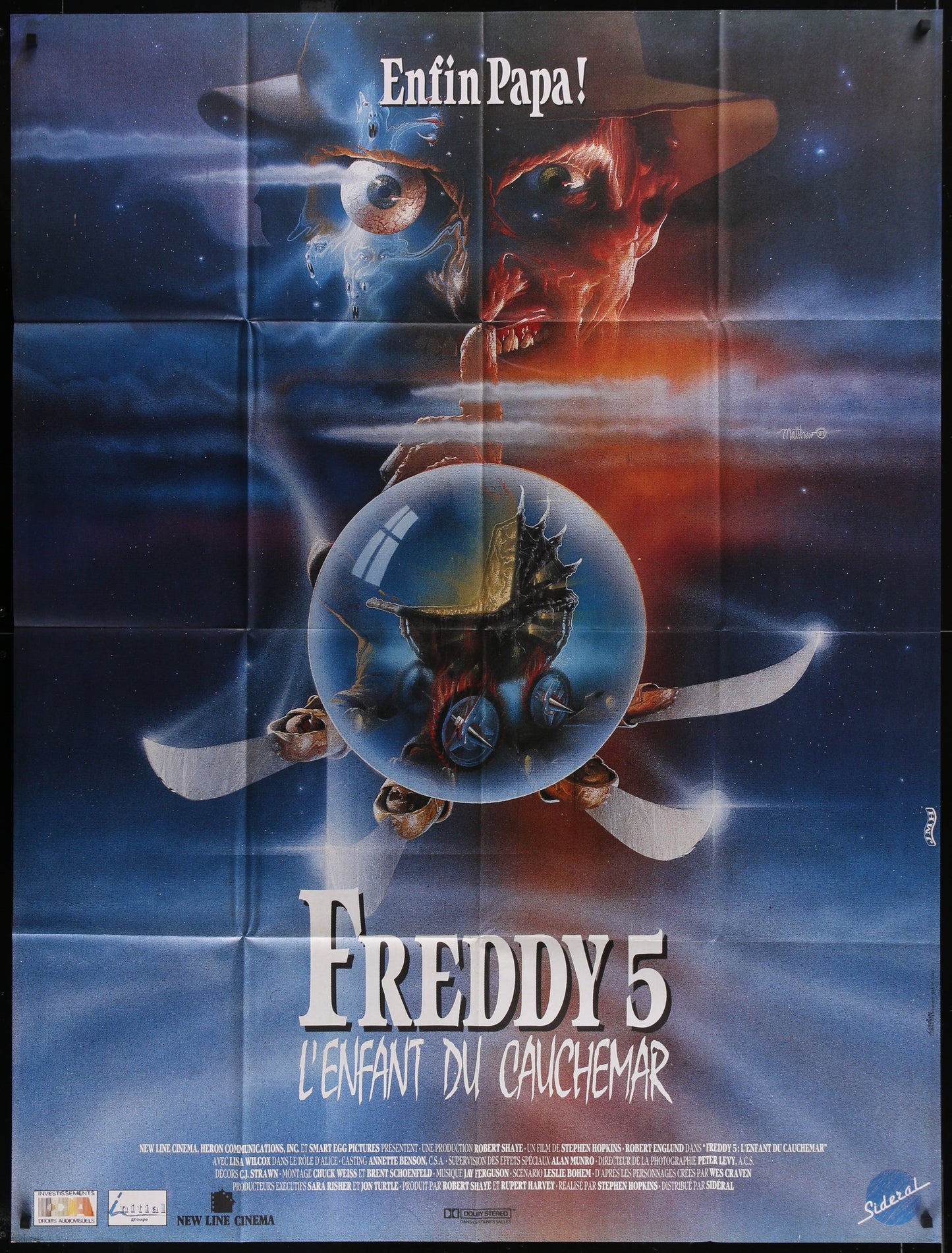 A Nightmare On Elm Street 5: The Dream Child (1990) Original French Grande Movie Poster