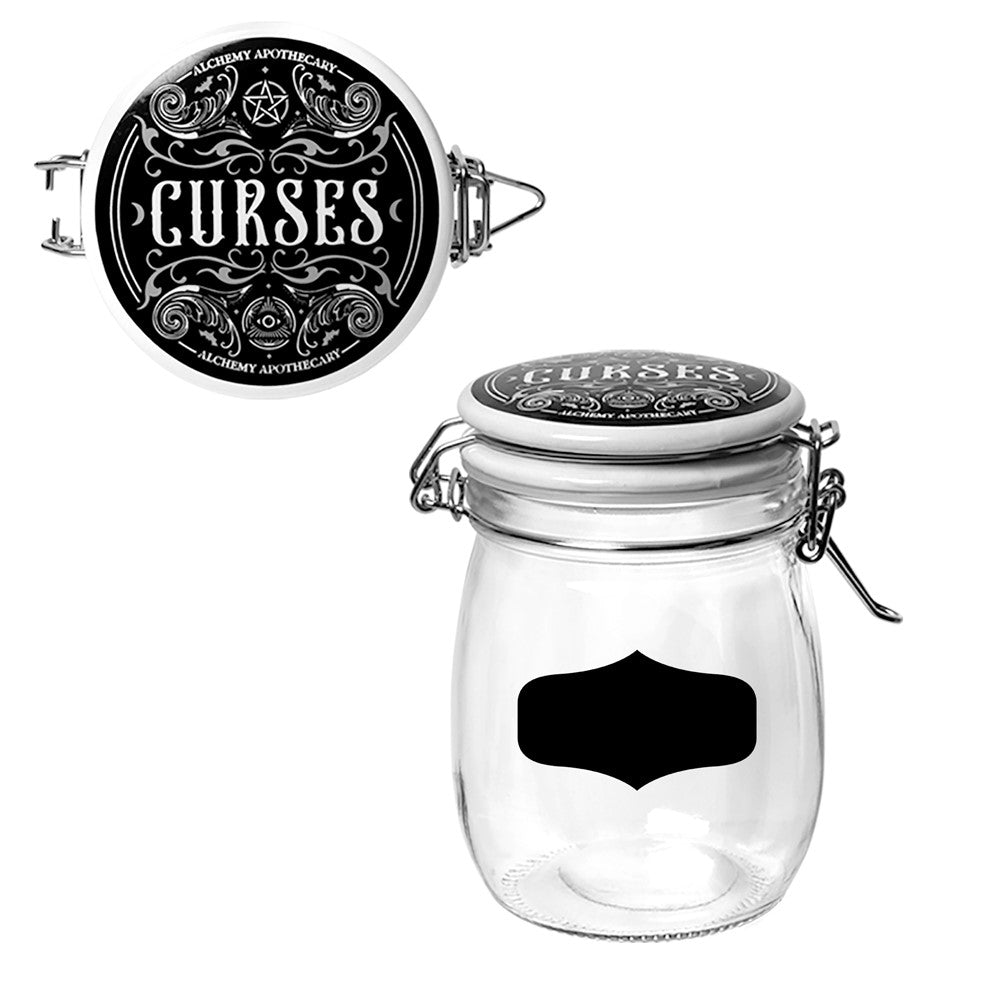 Alchemy Gothic Curses, Tricks & Spells Set of 3 Storage Jars (JAR2)