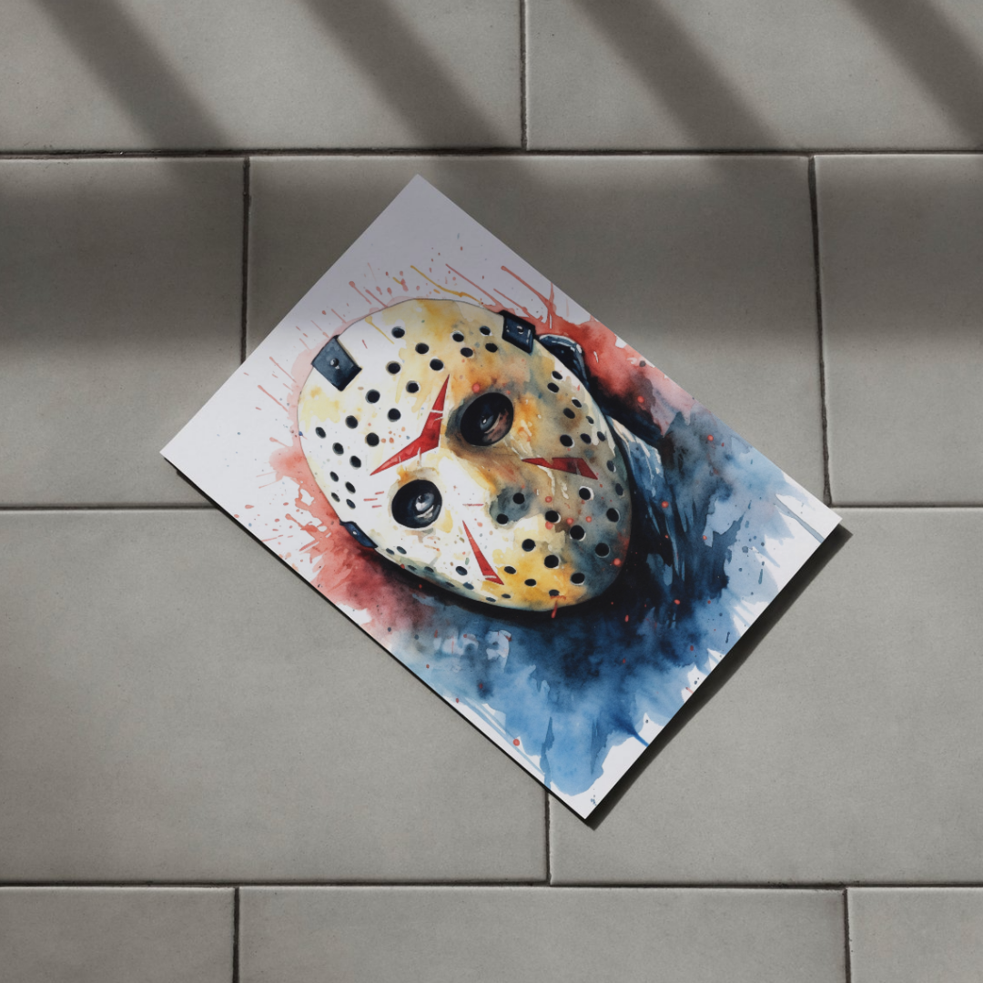 Jason Vorhees, Friday the 13th - Horror Icons Wall Art Digital Print