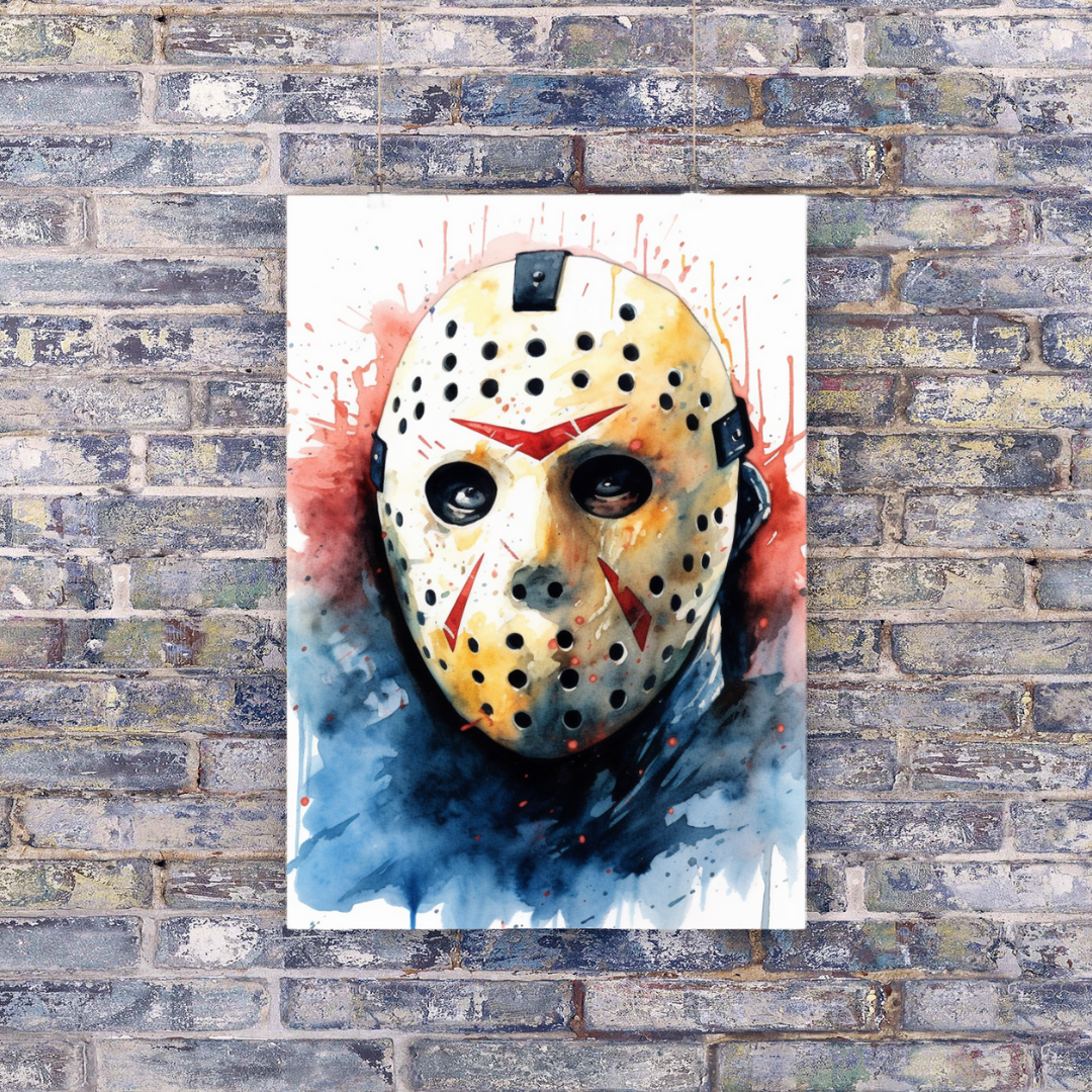 Jason Vorhees, Friday the 13th - Horror Icons Wall Art Digital Print