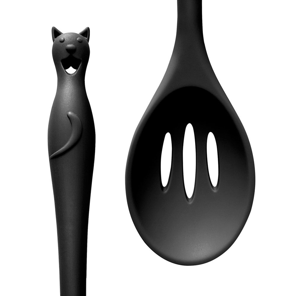 Alchemy Gothic Cat's Kitchen Slotted Spoon (KU4)