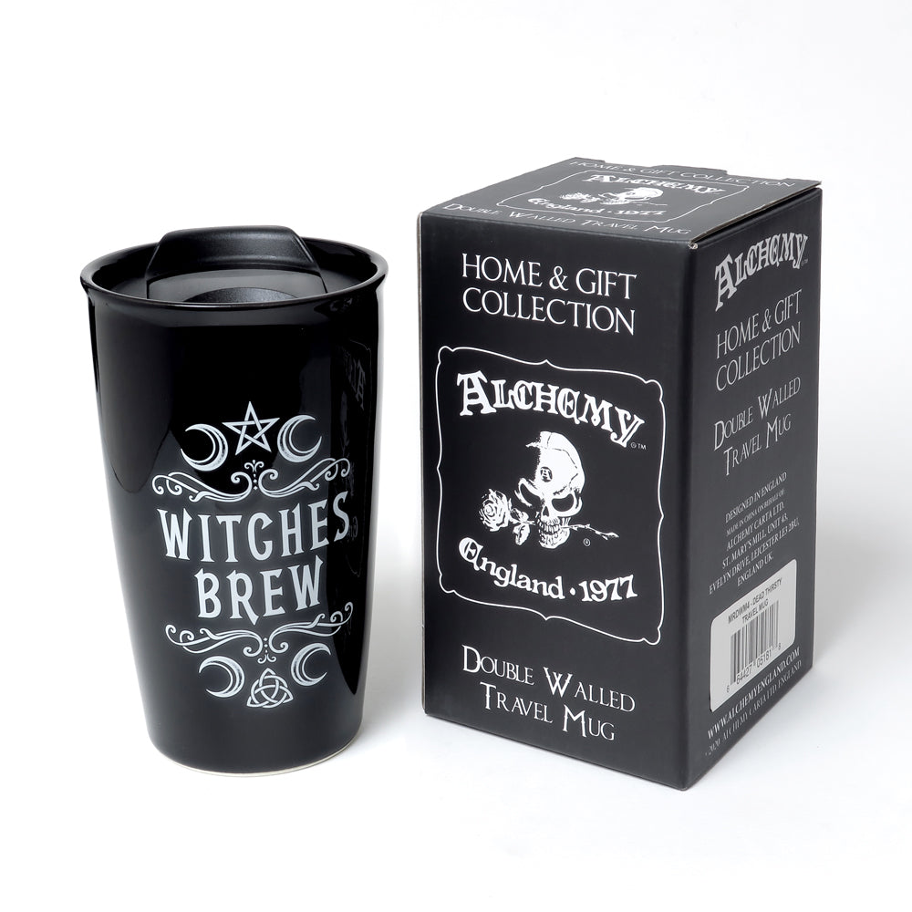 Alchemy Gothic Witches Brew Travel Mug (MRDWM1)