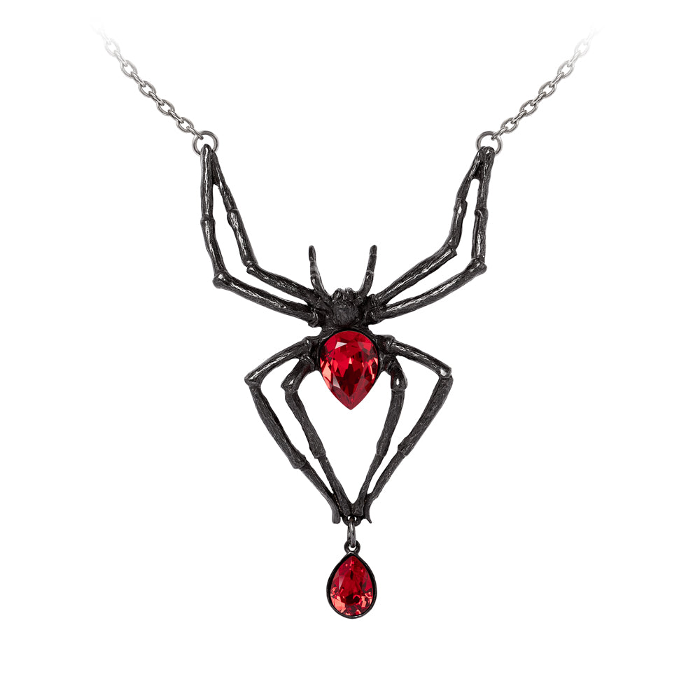 Alchemy Gothic Black Widow Necklace (P432B)