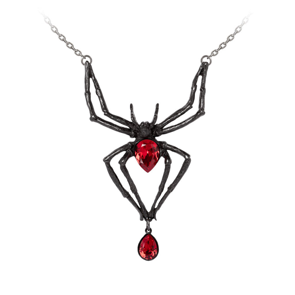 Alchemy Gothic Black Widow Necklace (P432B)