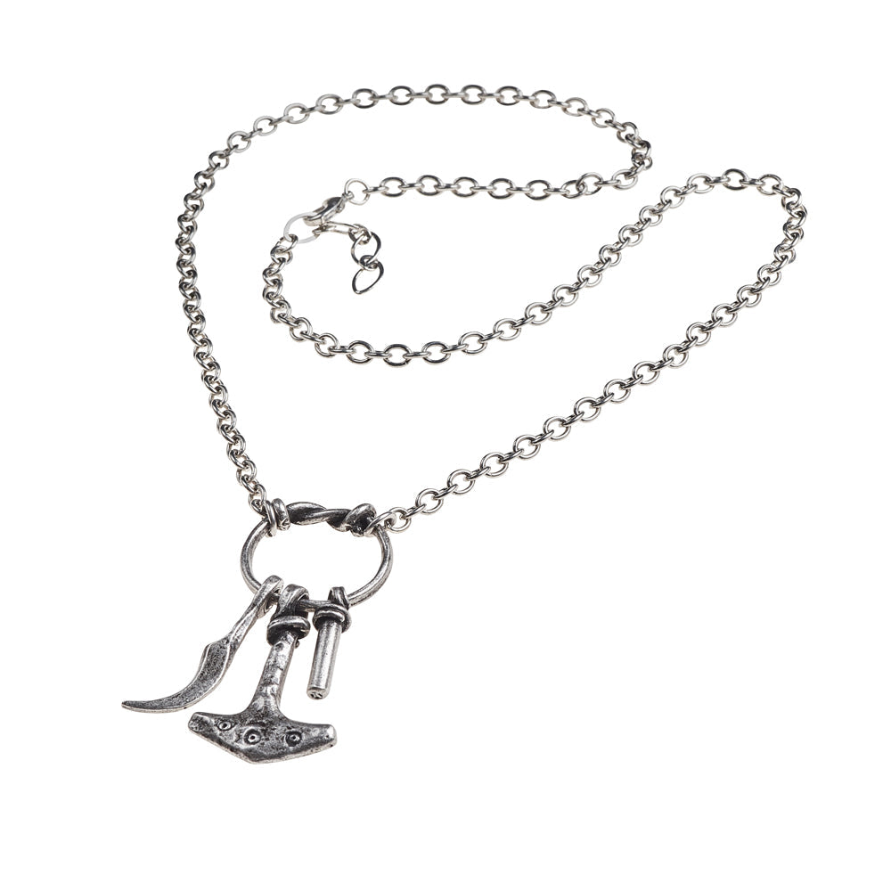 Alchemy Gothic Tor's Magiska Amulet - Force, Food & Fire Pendant (P856)