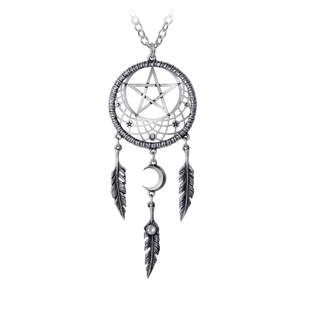 Alchemy Gothic Pagan Dream Catcher Pendant (P873)