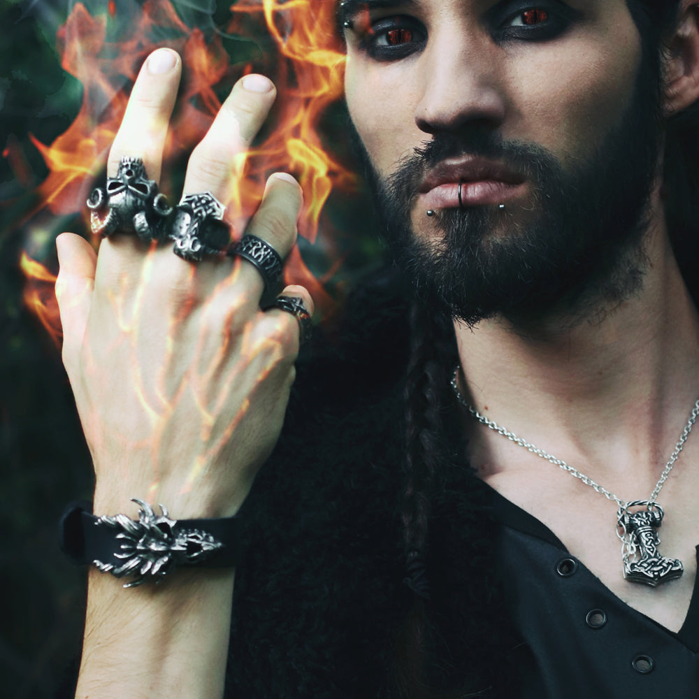 Alchemy Gothic Thor Dagger Pendant (P887)