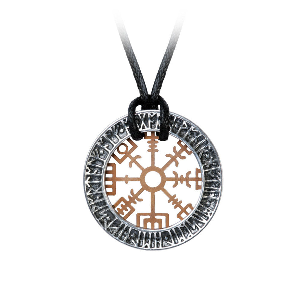 Alchemy Gothic Niu Heimar Vegvisir Pendant (P893)