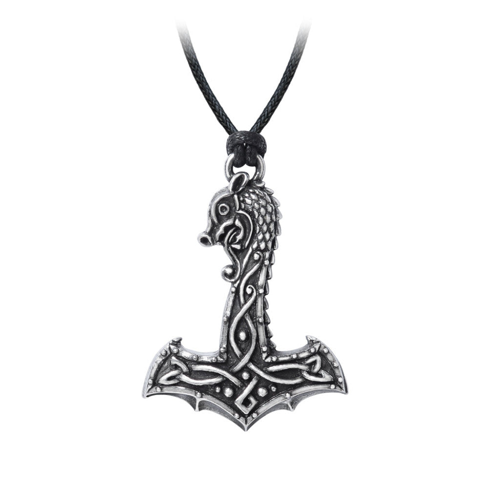 Alchemy Gothic Drakkar Hammer Pendant (P910)