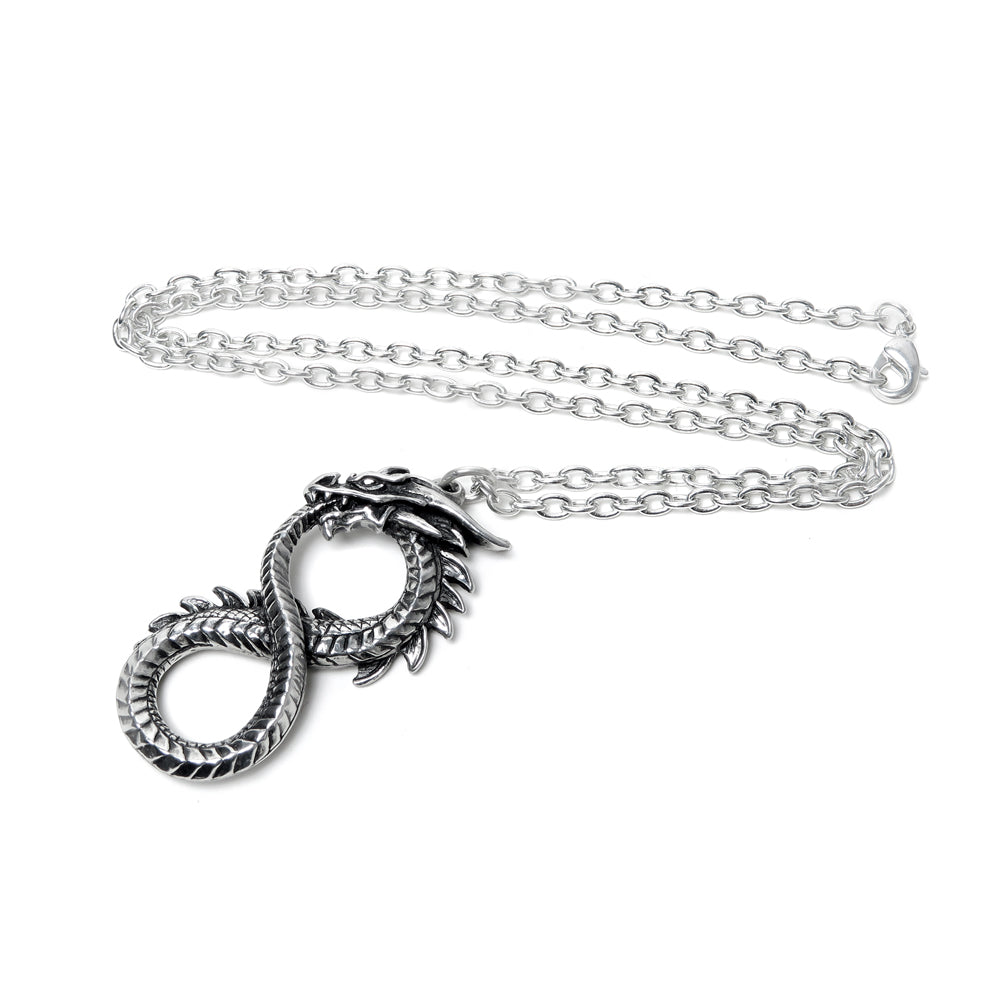 Alchemy Gothic Infinity Dragon Pendant (P916)