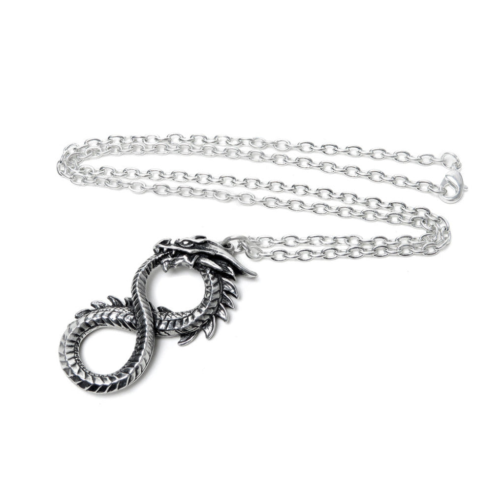 Alchemy Gothic Infinity Dragon Pendant (P916)