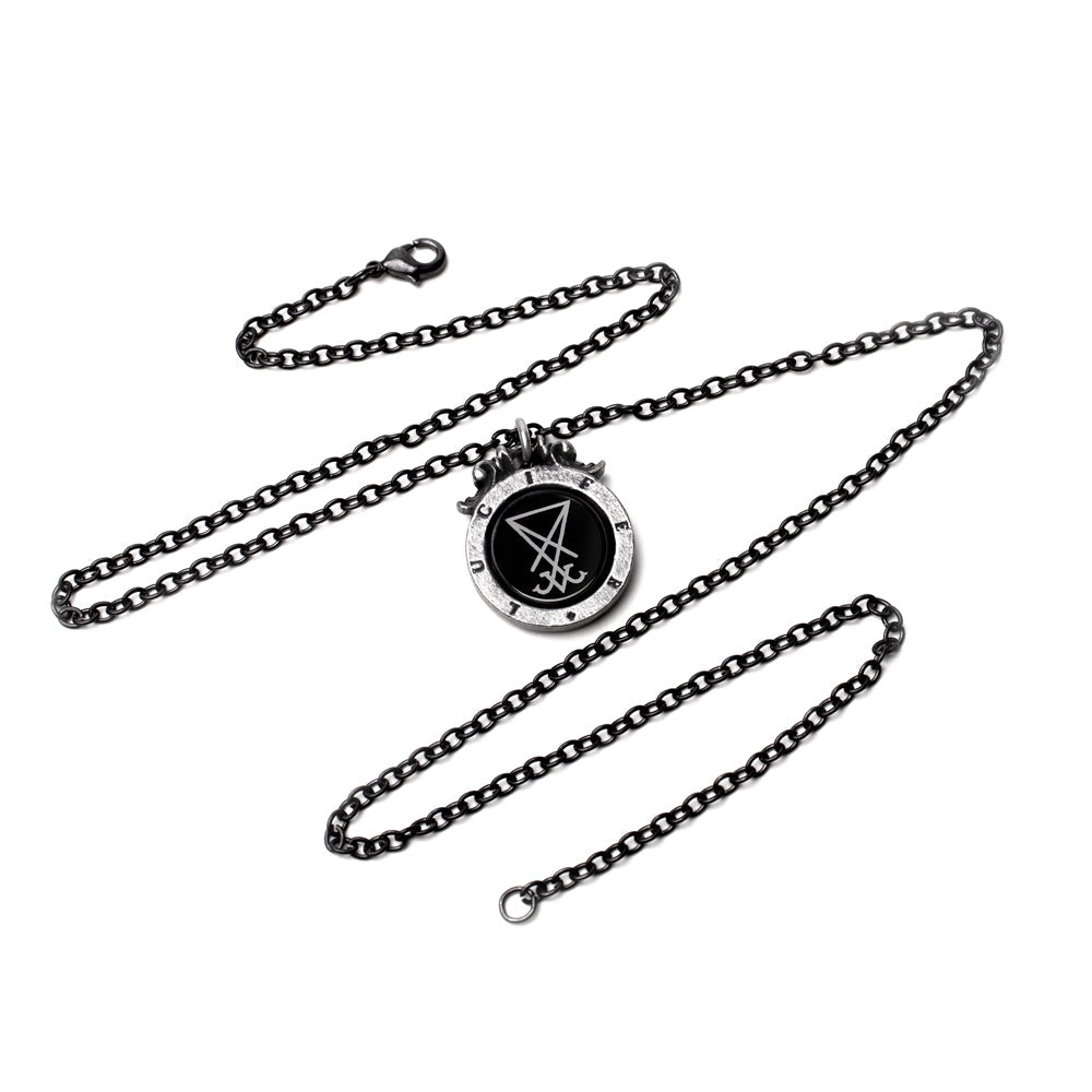 Alchemy Gothic Seal of Lucifer Pendant (P930)