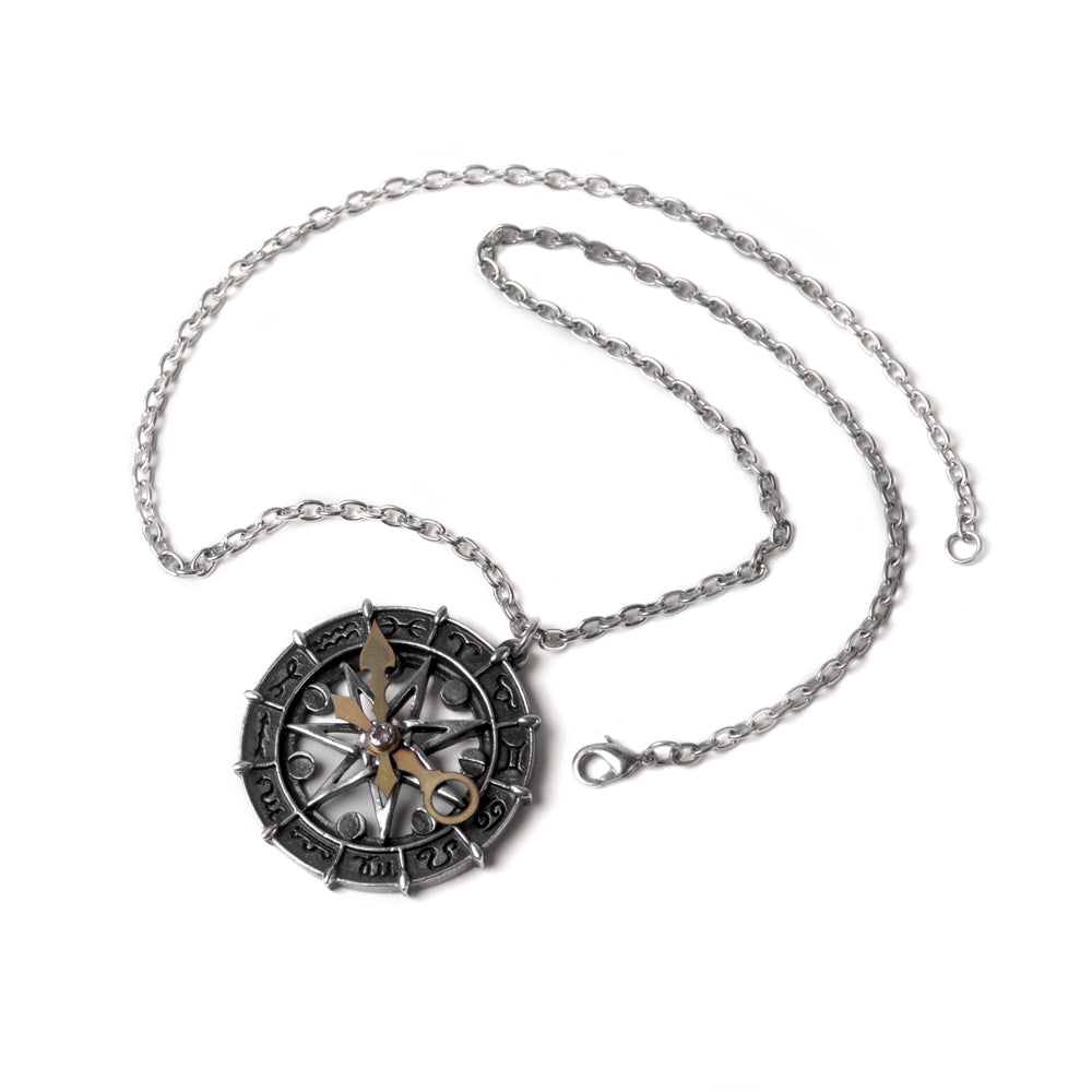 Alchemy Gothic Astro-lunial Compass Pendant (P935)