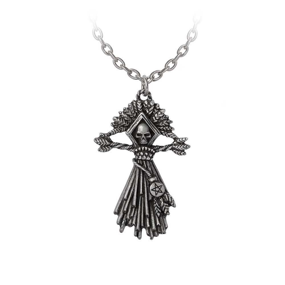 Alchemy Gothic Corn Witch Pendant (P963)