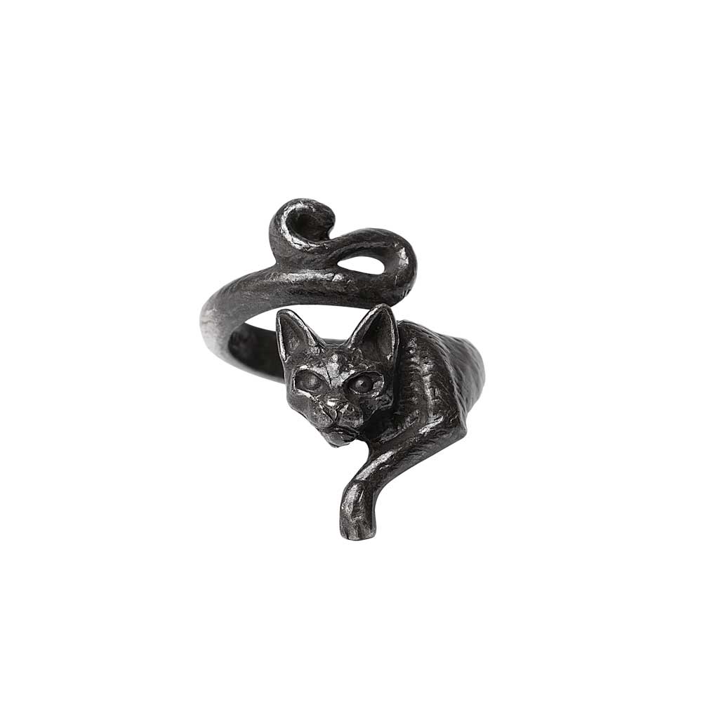 Alchemy Gothic Le Chat Noir Ring (R249)