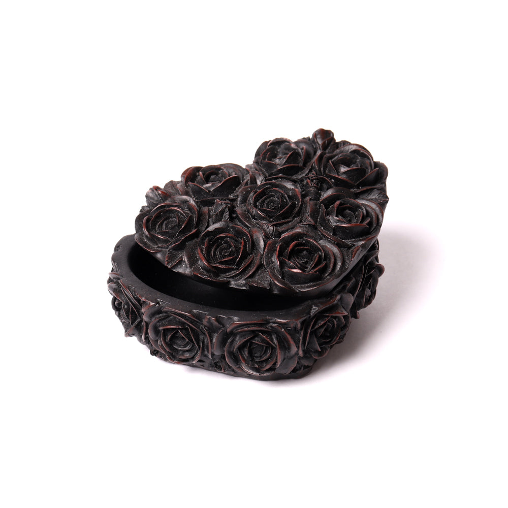 Alchemy Gothic Rose Heart Box Trinket Box (SA19)