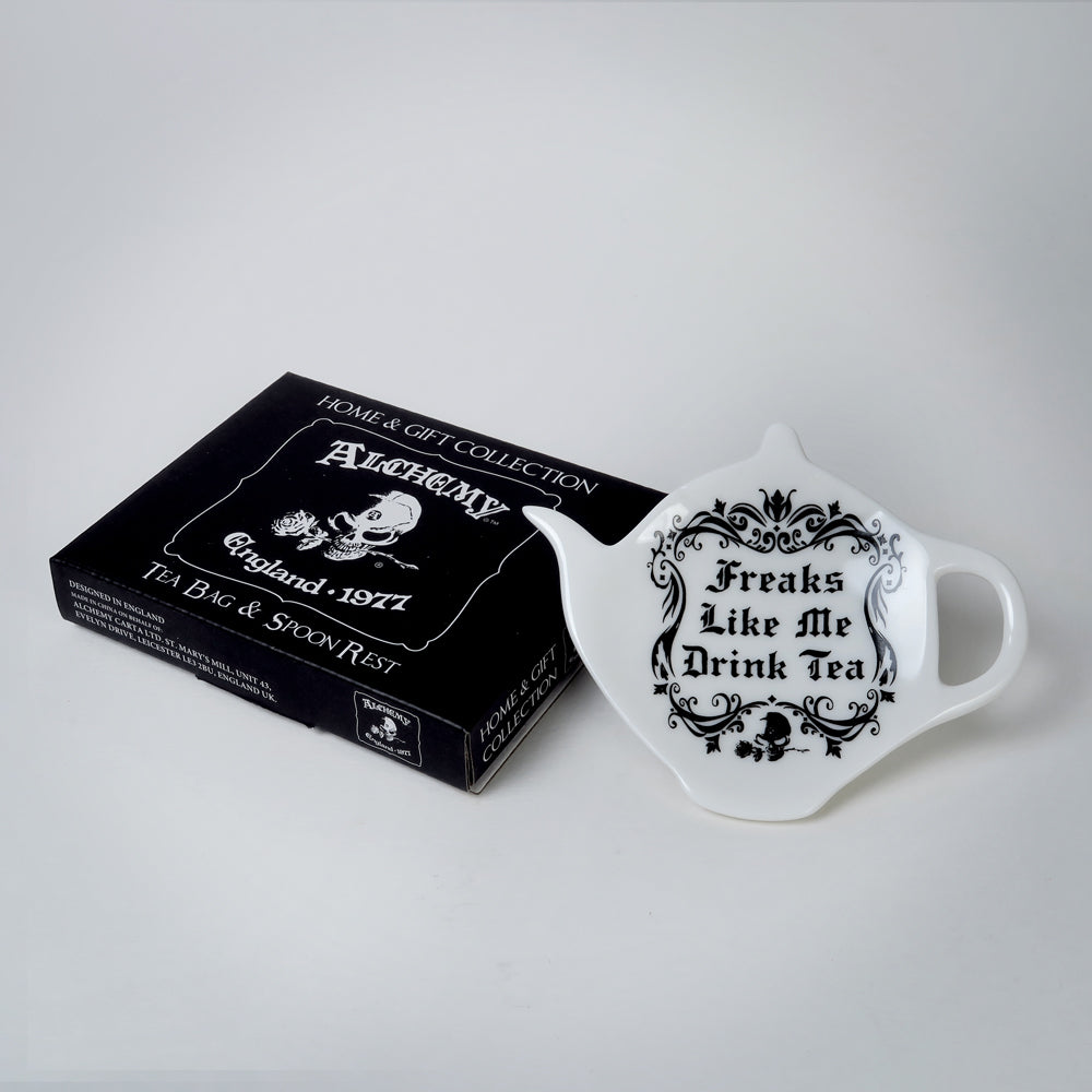 Alchemy Gothic Freaks Like Me Drink Tea: Tea Spoon Holder/Rest (SR5)