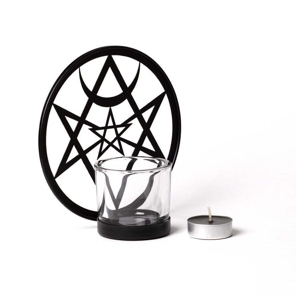 Alchemy Gothic Unicursal Hex T-Light Holder (TLH2)
