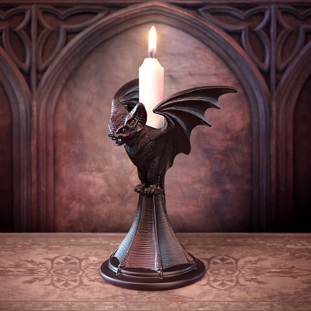 Alchemy Gothic Vespertilio (Bat Candlestick) Candle Holder (V114)