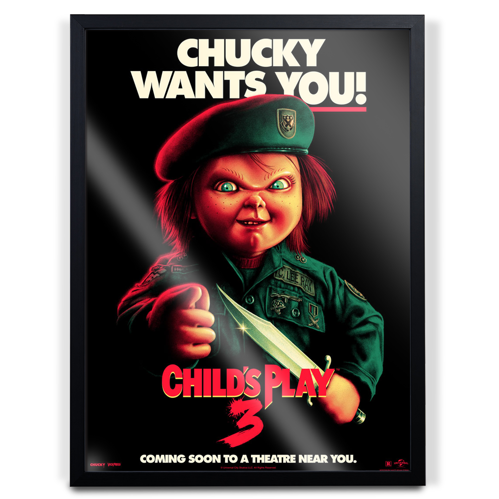 Child's Play 3 - Chucky Wants You! Horror Poster