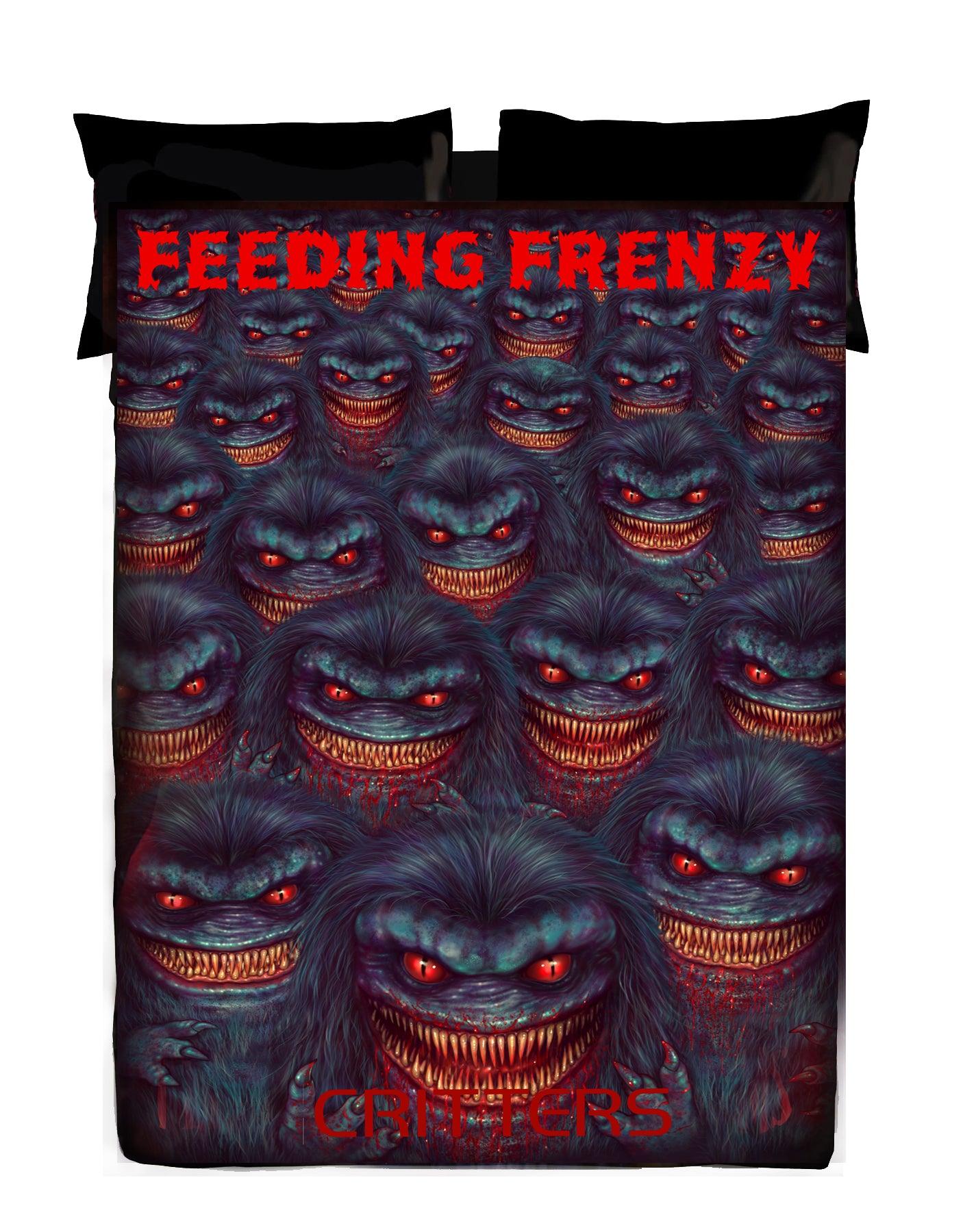 Horror Movie Blanket - Critters Blanket - Luxury Twin / Double Fleece Blanket